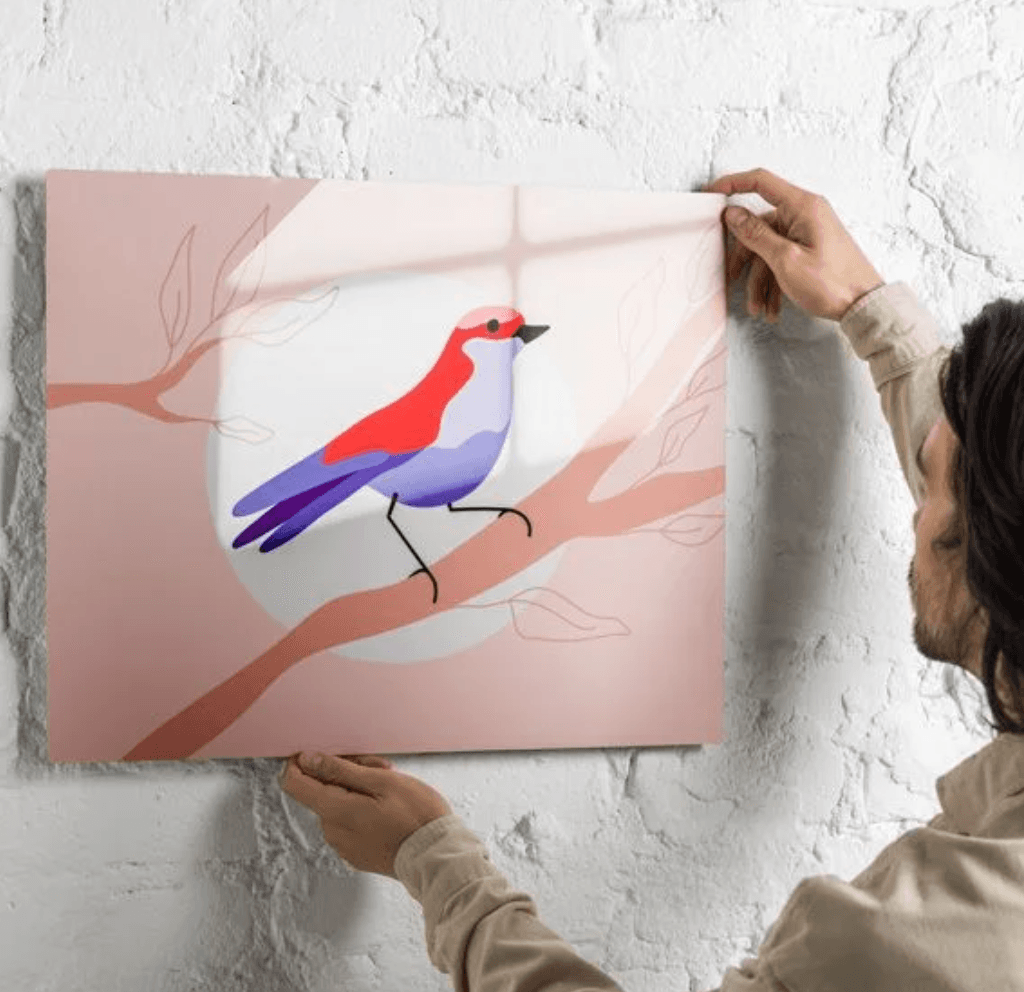 Premium metal print showcase