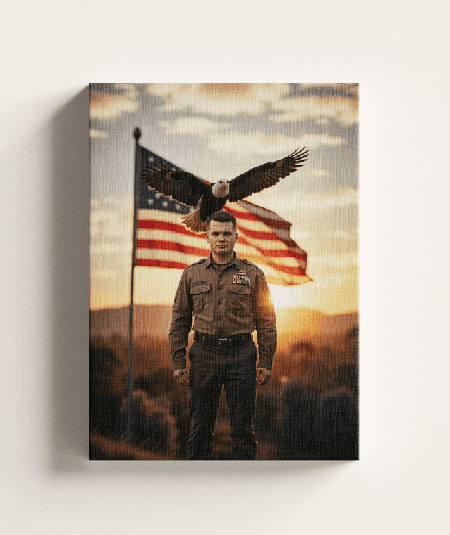 AI generated canvas art